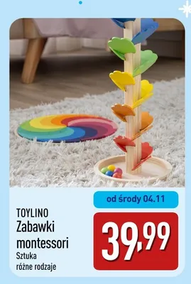 Zabawki montessori Toylino promocja w Aldi