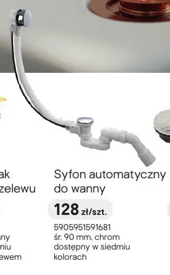 Syfon automatyczny do wanny promocja w Castorama
