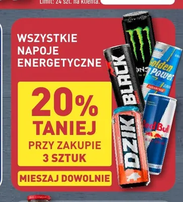Napój energetyczny Black promocja w Aldi