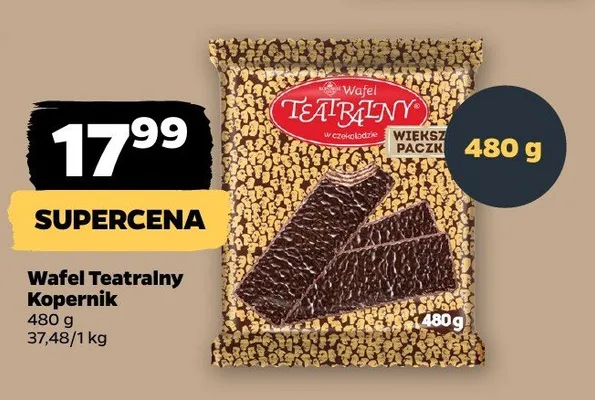 Wafel teatralny promocja w Netto