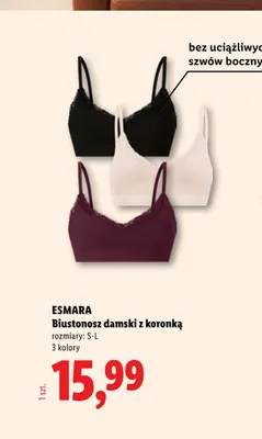 Biustonosz damski z koronką Esmara promocja w Lidl
