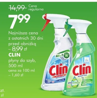 Płyn do szyb Clin promocja w Super-Pharm