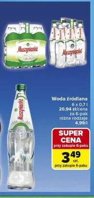 Woda mineralna Muszynianka promocja w Carrefour
