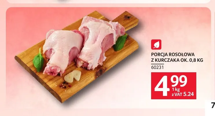 Porcja rosołowa z kurczaka ok. 0,8 kg promocja w Selgros