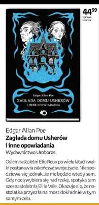 Książka Zagłada domu Usherów i inne opowiadania Edgar Allan Poe oprawa twarda Wydawnictwo Uroboros promocja w Empik