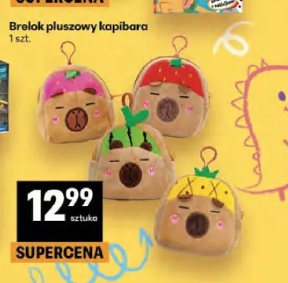 Brelok pluszowy kapibara promocja w Delikatesy Centrum