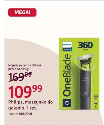 Maszynka do golenia OneBlade 360 promocja w Rossmann