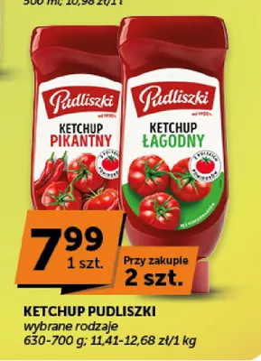 Ketchup pikantny Pudliszki promocja w ABC