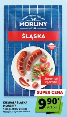 Kiełbasa Śląska Morliny promocja w Euro Sklep