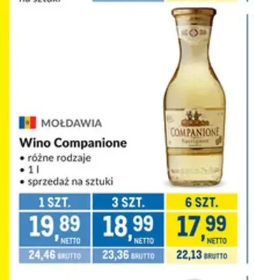 Wino Companione promocja w Makro