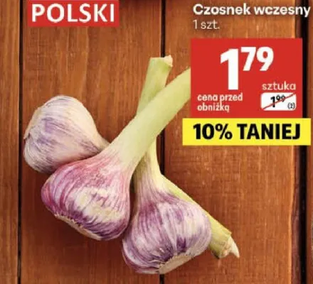 Czosnek wczesny promocja w Delikatesy Centrum