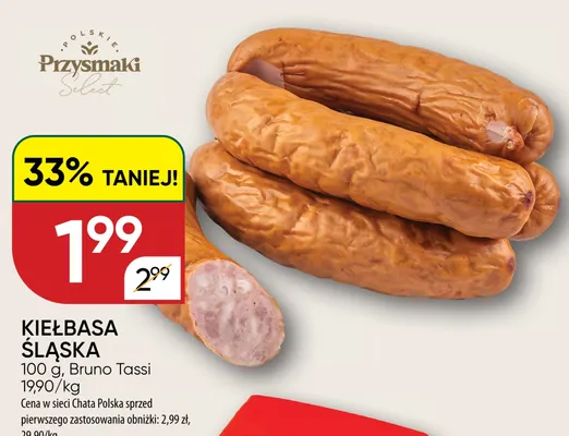 Kiełbasa Śląska Bruno Tassi promocja w Chata Polska
