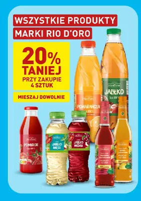 Napój jabłko-wiśnia Rio d'Oro promocja w Aldi