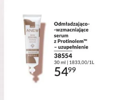 Serum odmładzająco-wzmacniające z Protinolem uzupełnienie Avon Anew promocja w AVON