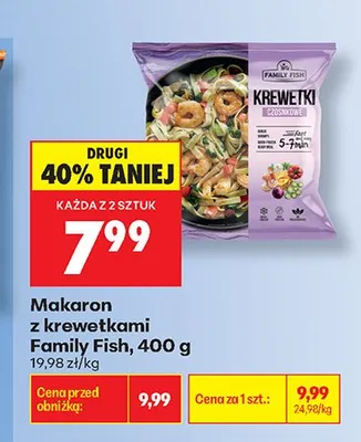 Makaron z krewetkami Family Fish promocja w Biedronka