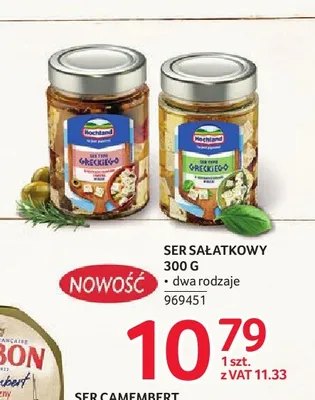 Ser sałatkowy typu greckiego w ziołach Hochland promocja w Selgros