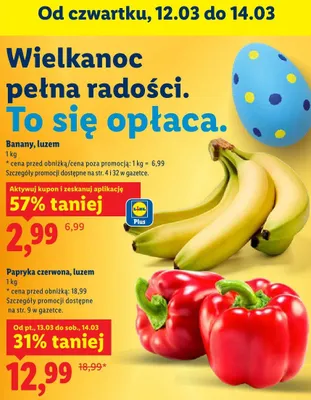 Banany luzem promocja w Lidl