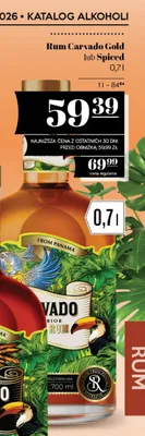 Rum Carvado Spiced promocja w POLOmarket