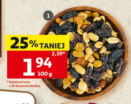 Mieszanka studencka promocja w Auchan