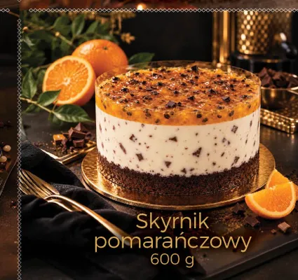 Skyrnik pomarańczowy Ciastkarnia Natalia i Szymon promocja w TOPAZ