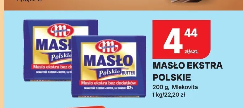 Masło ekstra Polskie promocja w Chorten