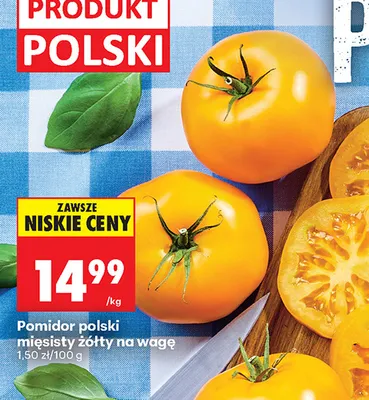 Pomidor mięsisty żółty polski promocja w Biedronka