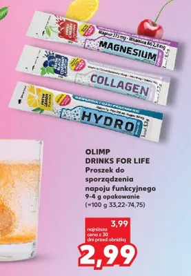 Proszek do sporządzenia napoju funkcyjnego Olimp Drinks For Life promocja w Kaufland
