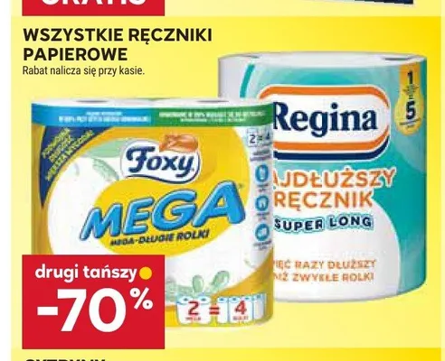 Ręcznik papierowy Regina Najdłuższy Ręcznik promocja w Stokrotka