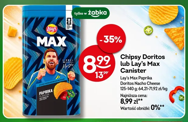 Chipsy Doritos Nacho Cheese promocja w Żabka