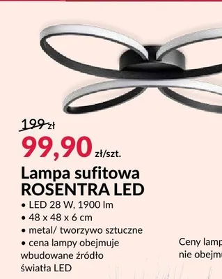 Lampa sufitowa ROSENTRA LED promocja w Salony Agata
