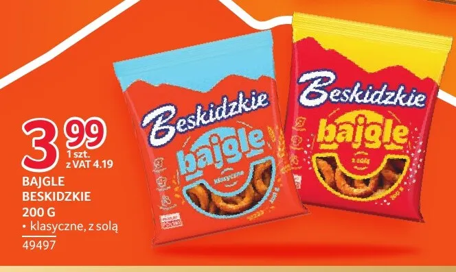 Bajgle z solą Beskidzkie promocja w Selgros