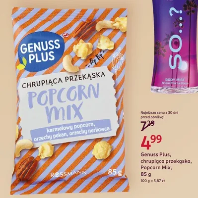 Chrupząca przekąska Popcorn Mix promocja w Rossmann