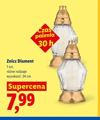 Znicz Diament 24 cm promocja w Lidl