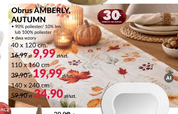 Obrus Amberly Autumn 140x240 cm promocja w Salony Agata