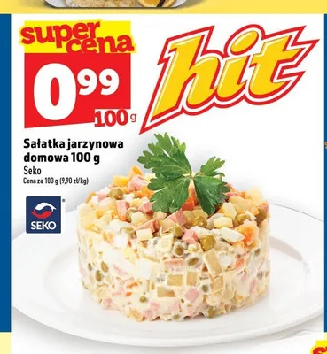 Sałatka jarzynowa domowa Seko promocja w TOPAZ