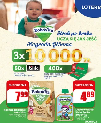 Kaszka dla dzieci BoboVita Porcja Zbóż promocja w Dino