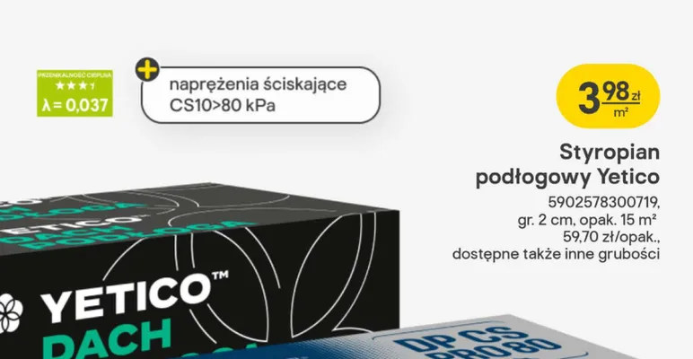 Styropian podłogowy  promocja w Castorama