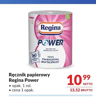 Ręcznik papierowy Regina Power promocja w Makro