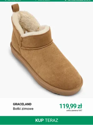 Botki zimowe Graceland promocja w Deichmann