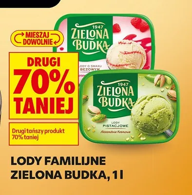 Lody familijne Zielona Budka promocja w Biedronka