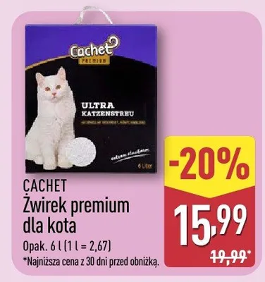 Żwirek premium dla kota promocja w Aldi