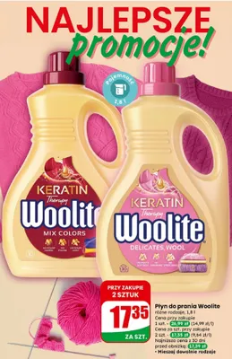 Płyn do prania Woolite różne rodzaje promocja w Dino