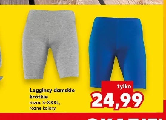 Legginsy damskie krótkie promocja w Kaufland