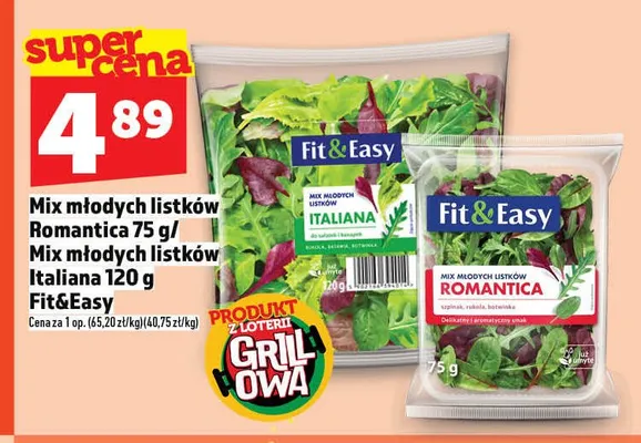 Mix młodych listków Fit&Easy promocja w TOPAZ