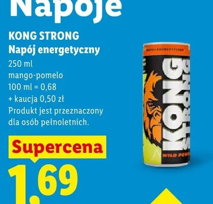 Napój energetyczny mango-pomelo promocja w Lidl