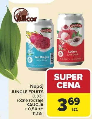 Napój Jungle Fruits Allcor promocja w Carrefour Market