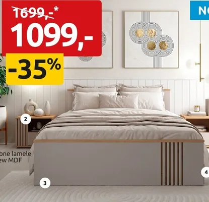 Łóżko LOZ/160 promocja w Black Red White