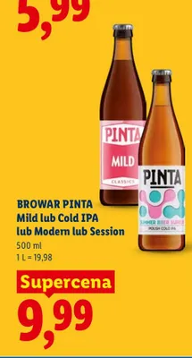 Piwo Browar Pinta Cold IPA promocja w Lidl