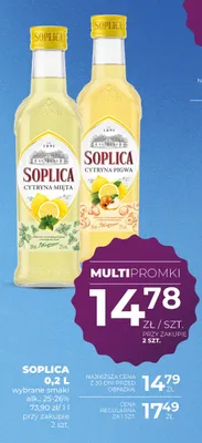 Wódka Soplica Cytryna-Pigwa promocja w Duży Ben
