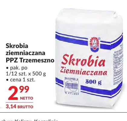 Skrobia ziemniaczana PPZ Trzemeszno promocja w Makro